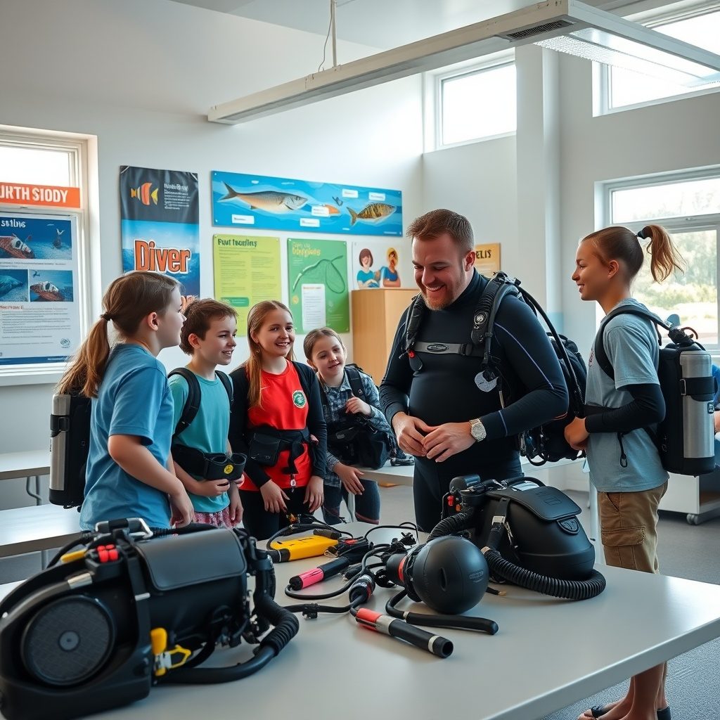 Beginner scuba diving course